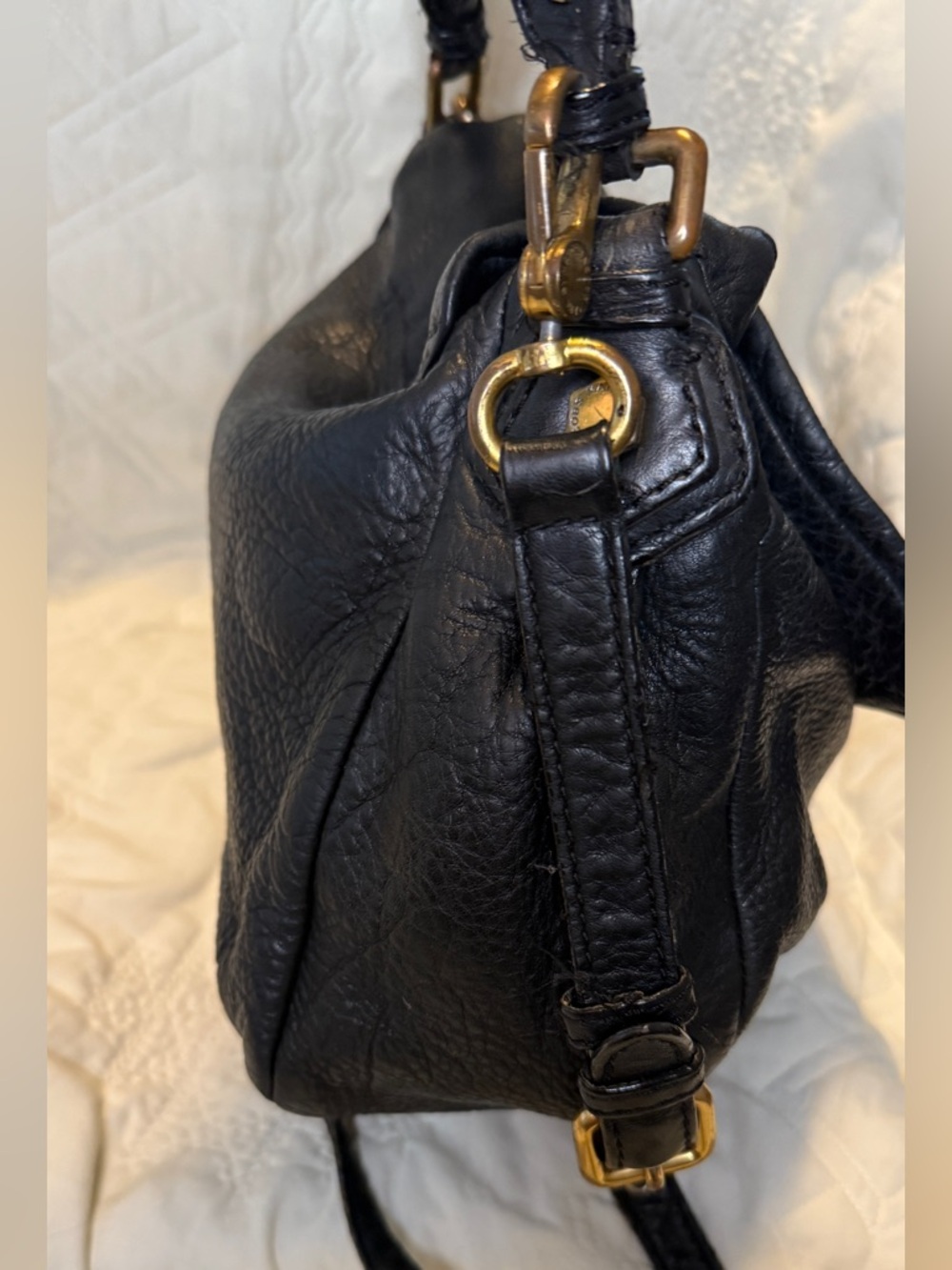 Marc by Marc Jacobs Classic Q Lil Ukita Crossbody Bag Black Leather Vintage - Picture 4 of 16